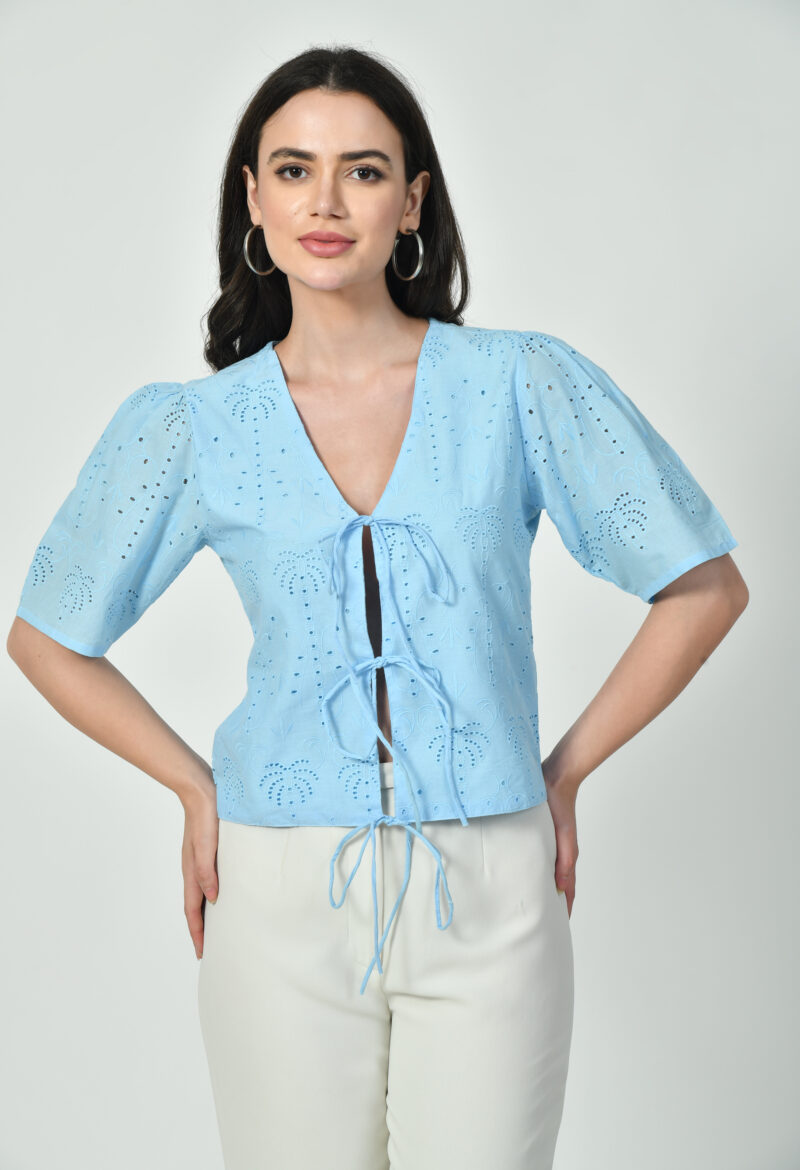 Knot-Front Blouse - Image 3