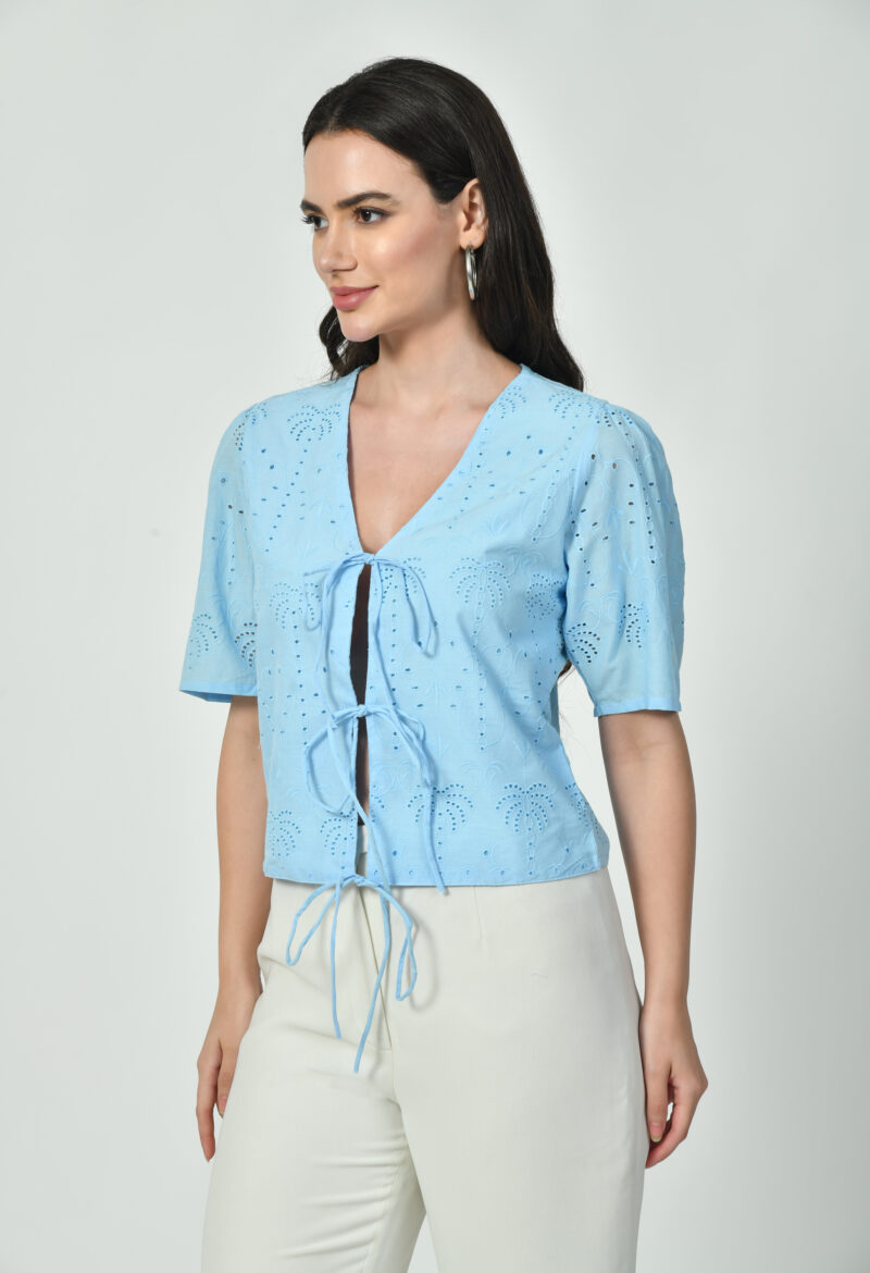 Knot-Front Blouse - Image 4