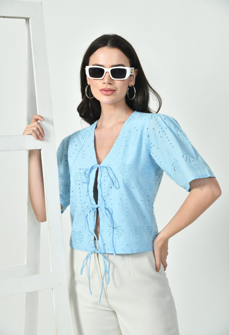 Knot-Front Blouse - Image 8