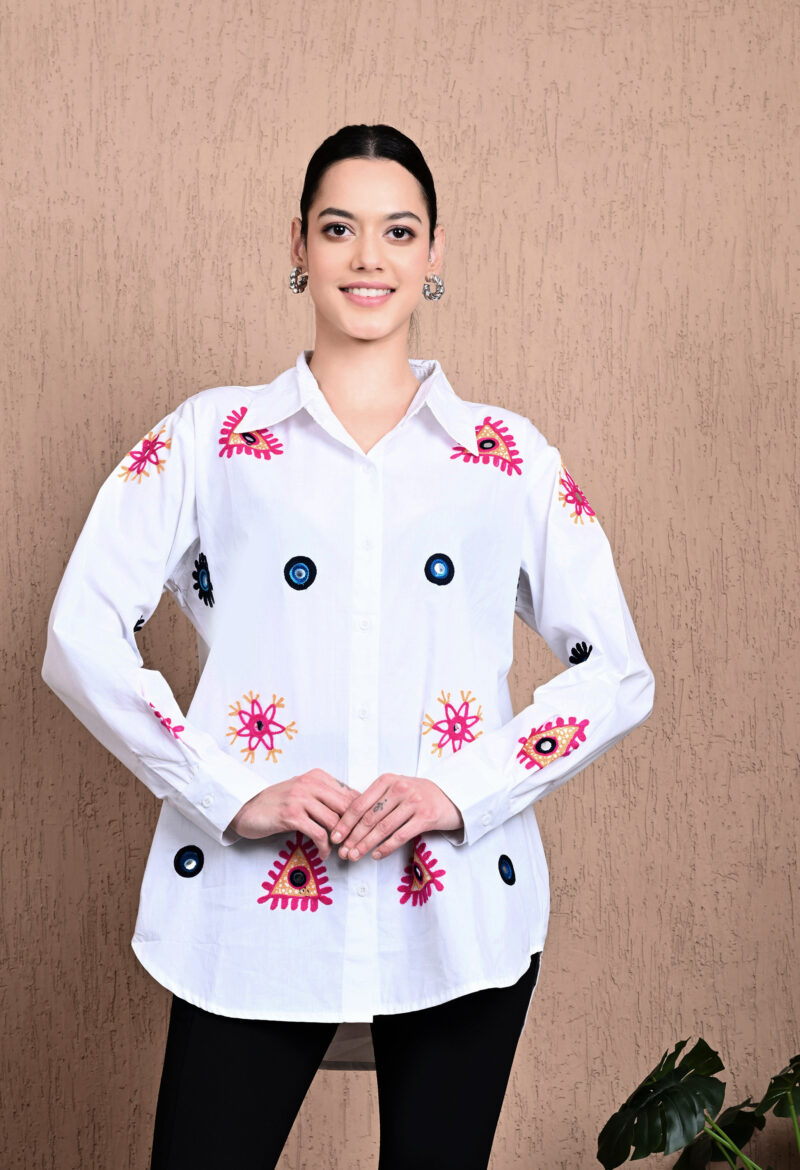 Vibrate Canvas Oversized Shirt - Image 8