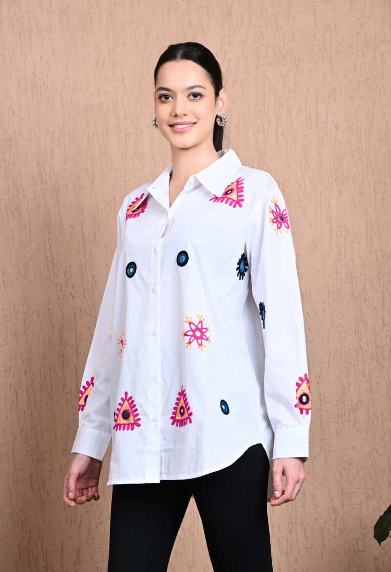 Vibrate Canvas Oversized Shirt - Image 6