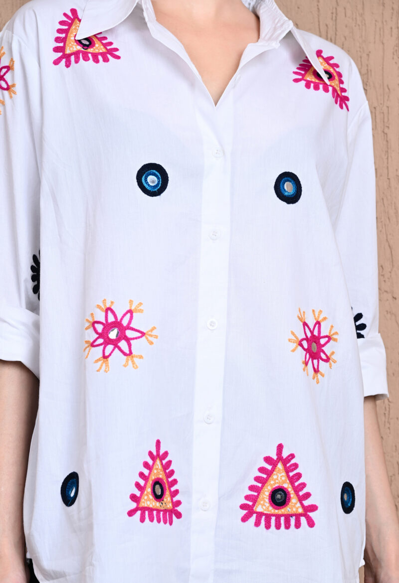 Vibrate Canvas Oversized Shirt - Image 3