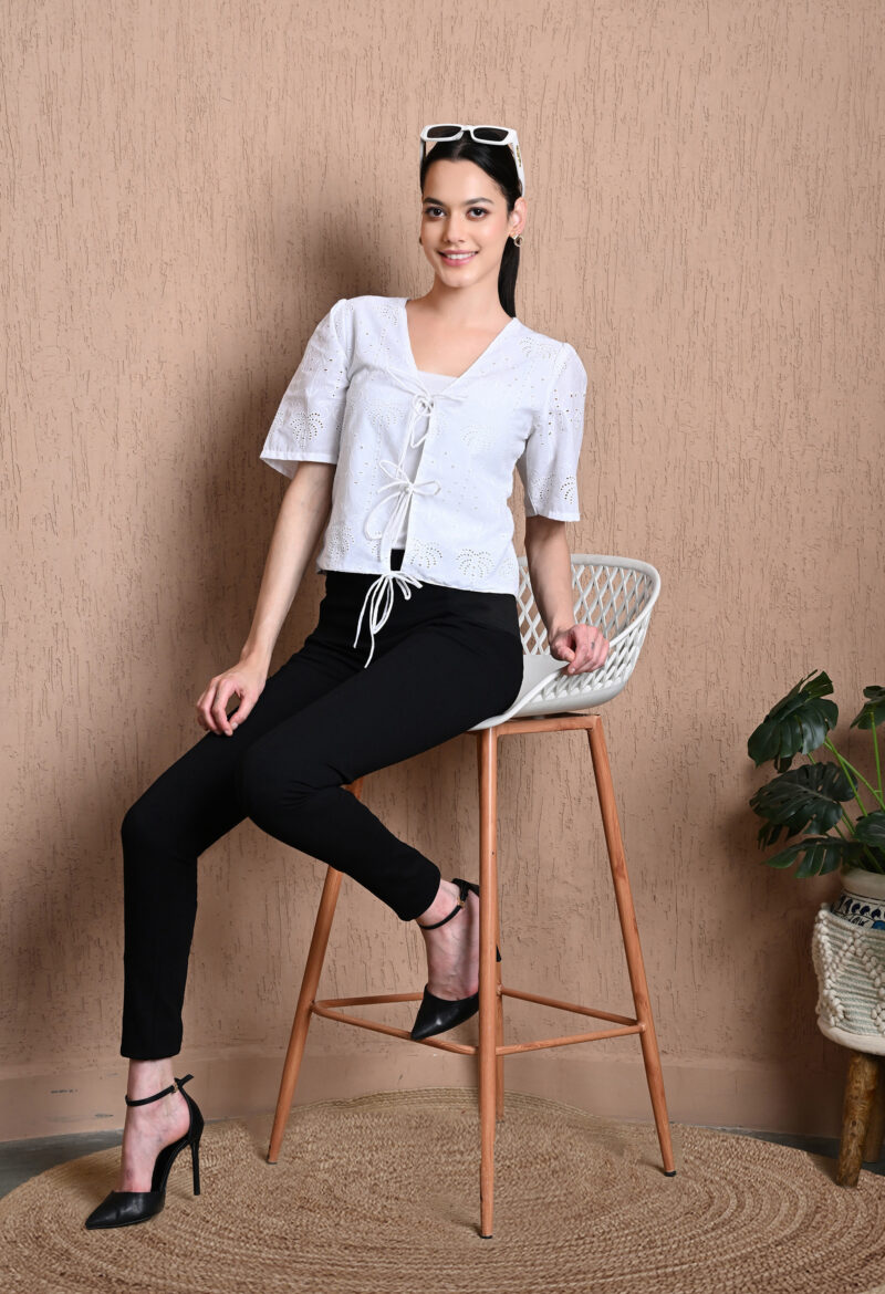 Knot-Front Blouse